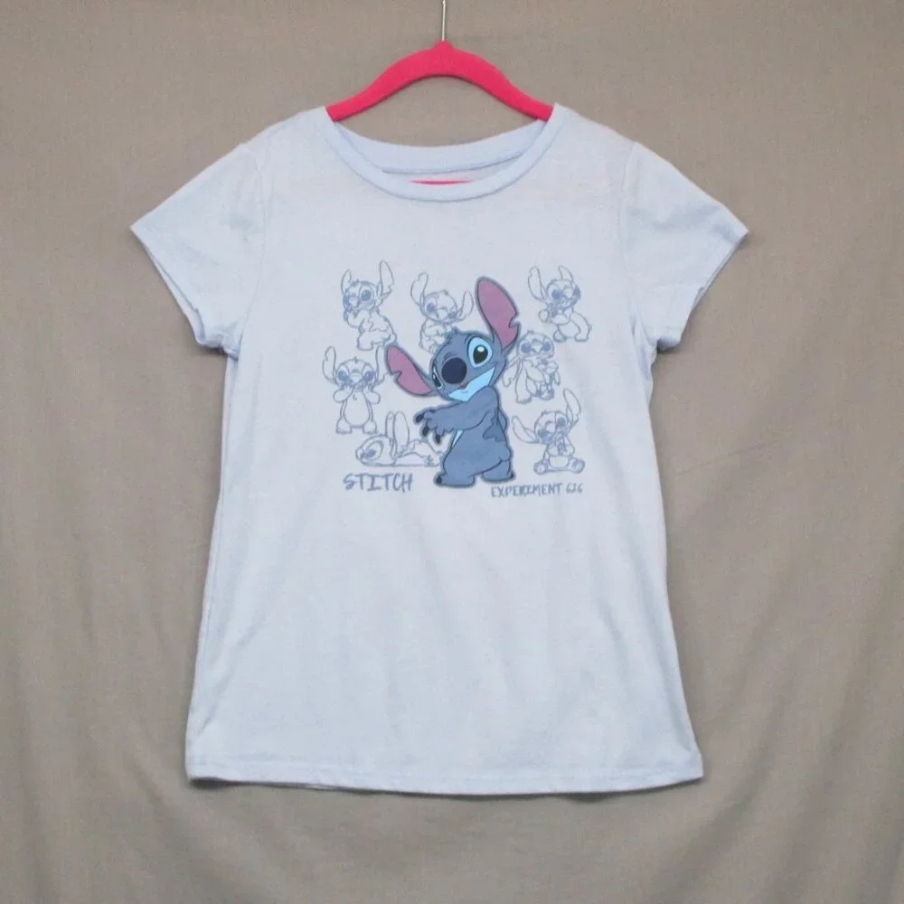 Disney Stitch‎ Graphic Print T-Shirt Blue Kids Size | M